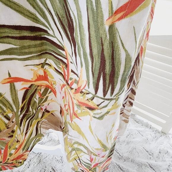 J.JILL NEW TROPICAL VNECK SLEEVELESS DRESS SIZE MEDP - Picture 6 of 8